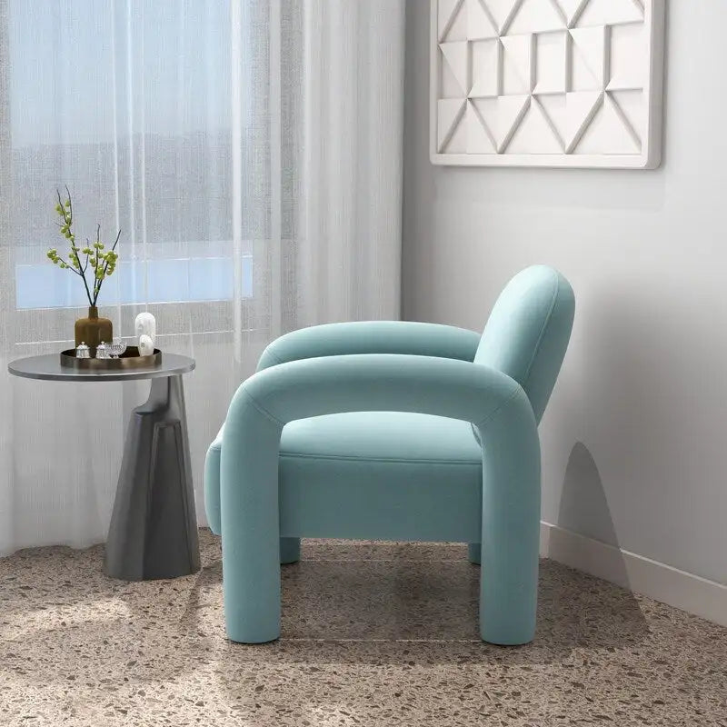 Fauteuil d'appoint SEYNAR moderne du milieu du siècle en velours pour salon