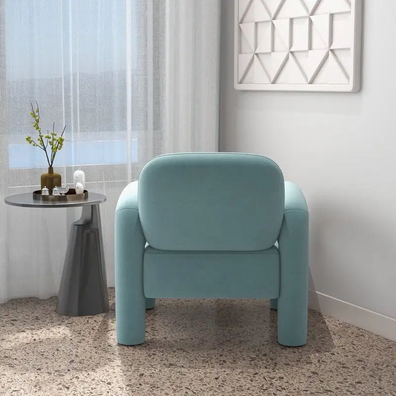 Fauteuil d'appoint SEYNAR moderne du milieu du siècle en velours pour salon