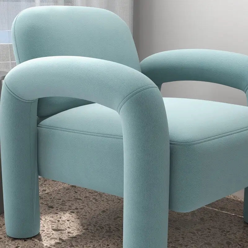 Fauteuil d'appoint SEYNAR moderne du milieu du siècle en velours pour salon