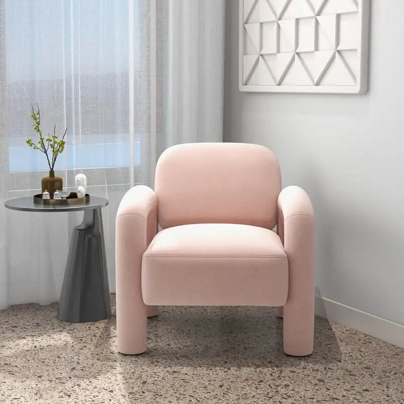 Fauteuil d'appoint SEYNAR moderne du milieu du siècle en velours pour salon