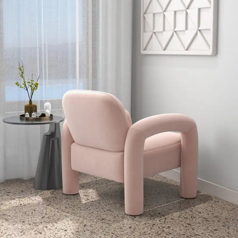 Fauteuil d'appoint SEYNAR moderne du milieu du siècle en velours pour salon