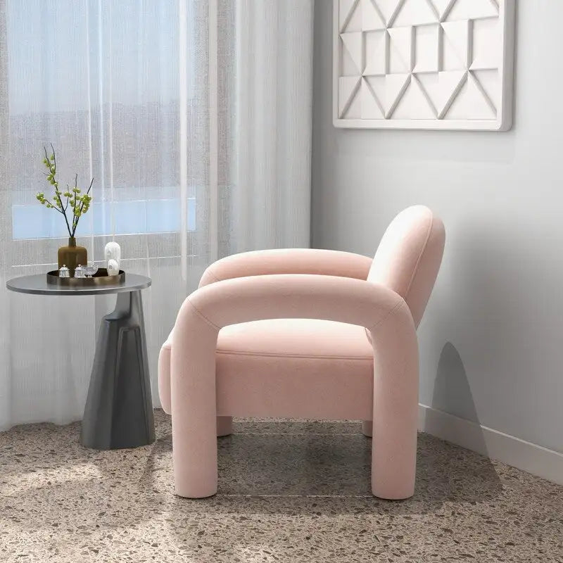 Fauteuil d'appoint SEYNAR moderne du milieu du siècle en velours pour salon