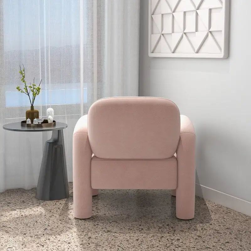 Fauteuil d'appoint SEYNAR moderne du milieu du siècle en velours pour salon