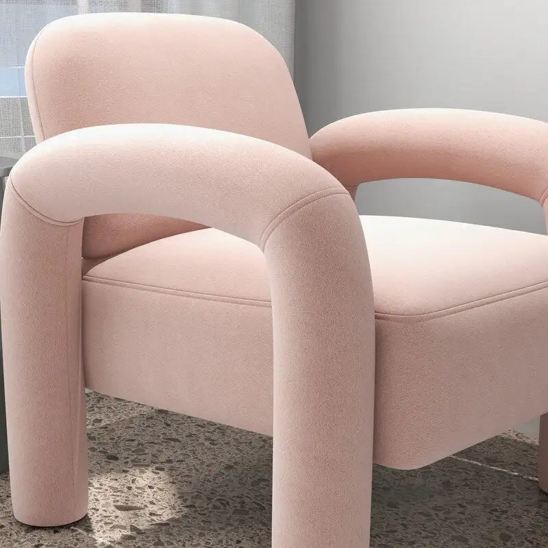 Fauteuil d'appoint SEYNAR moderne du milieu du siècle en velours pour salon