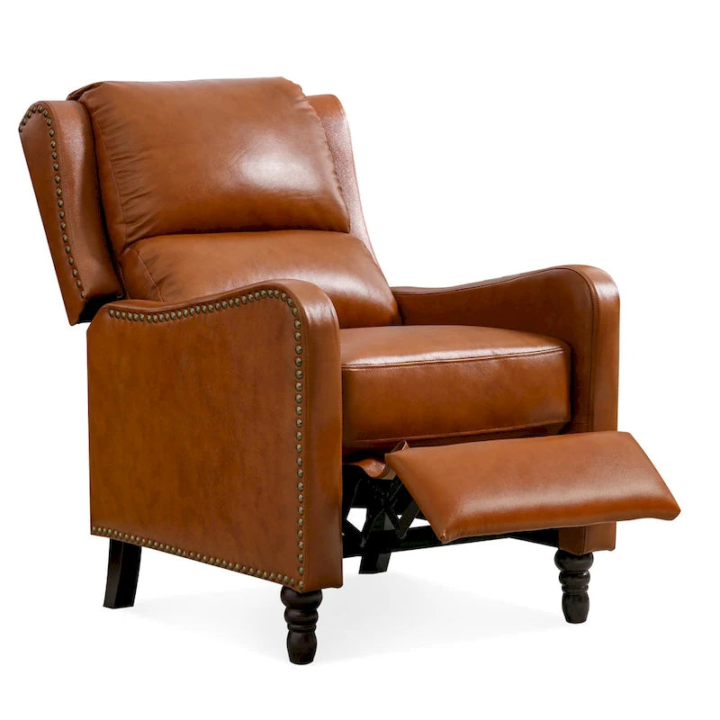 Fauteuil Inclinable en Cuir COZYMAN, Fauteuil de Salon Confortable