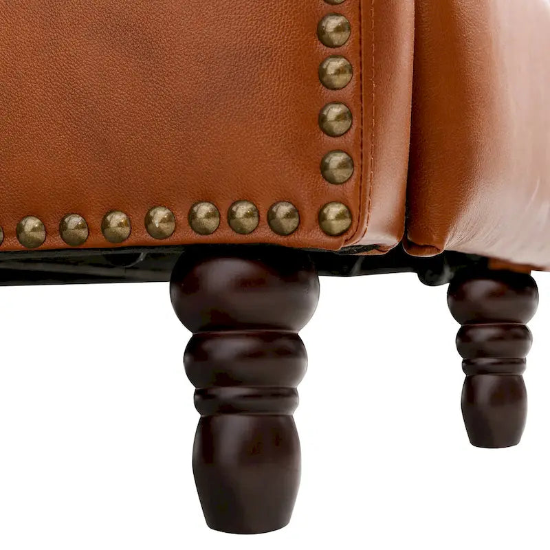 Fauteuil Inclinable en Cuir COZYMAN, Fauteuil de Salon Confortable