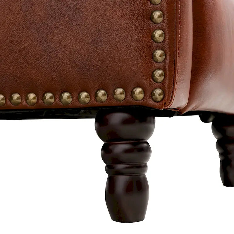 Fauteuil Inclinable en Cuir COZYMAN, Fauteuil de Salon Confortable