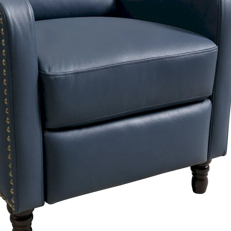 Fauteuil Inclinable en Cuir COZYMAN, Fauteuil de Salon Confortable