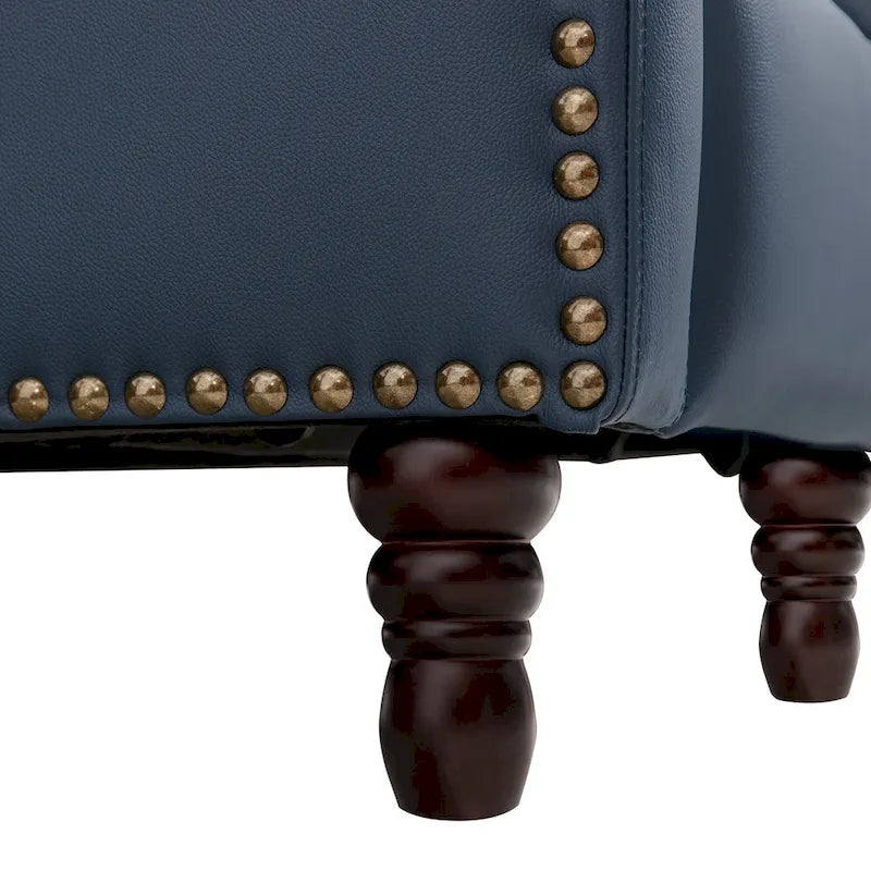 Fauteuil Inclinable en Cuir COZYMAN, Fauteuil de Salon Confortable