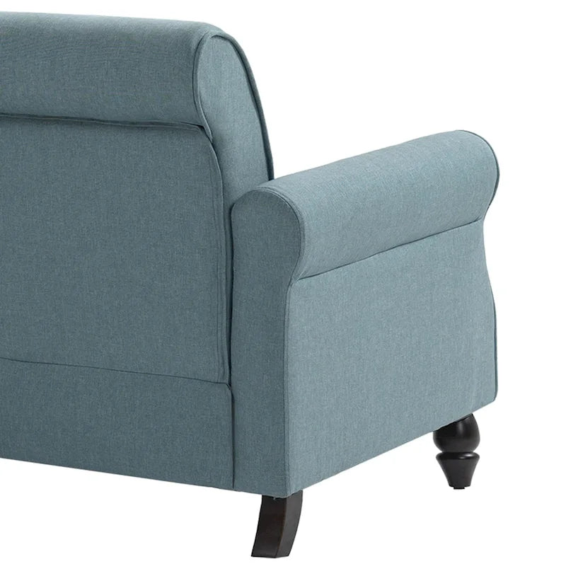 Canapé rembourré moderne de 73 po avec causeuse