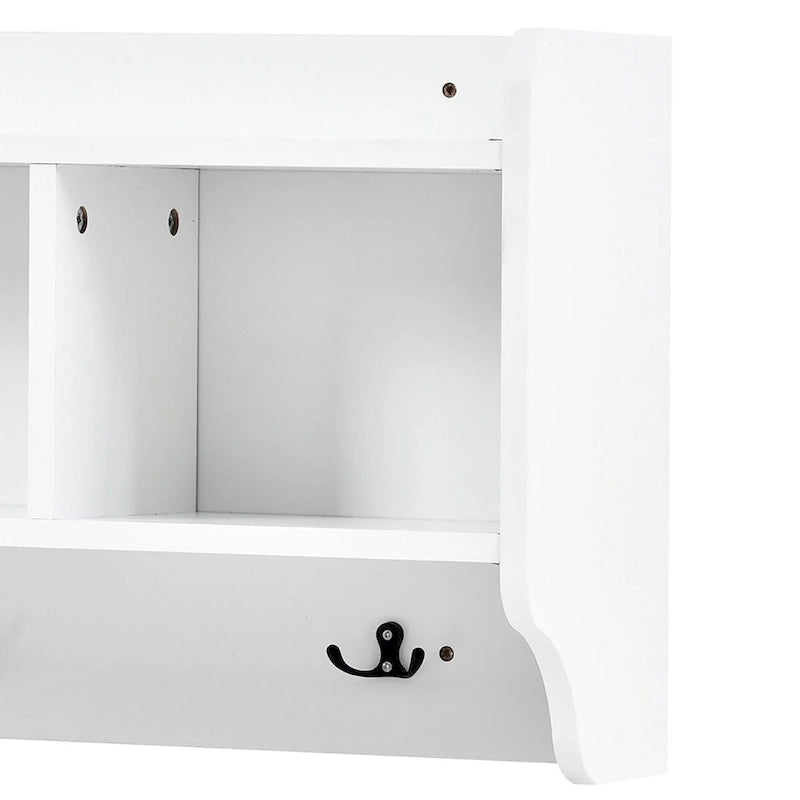 Porte-manteau modulaire multifonctionnel en bois 4-en-1 sur pied