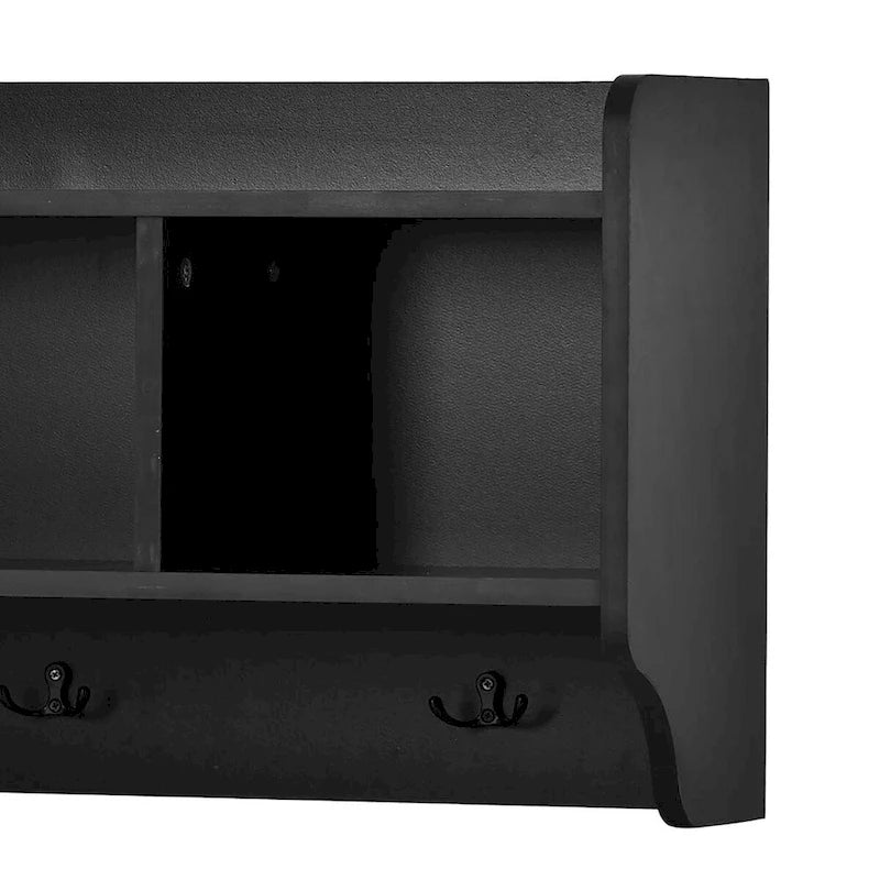 Porte-manteau modulaire multifonctionnel en bois 4-en-1 sur pied