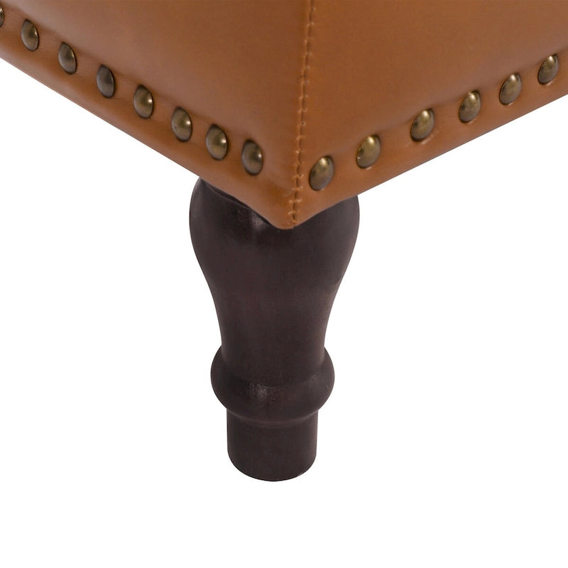 COZYMAN Banc de rangement capitonné, Pouf rembourré avec rangement - 50.8 L X 17.1 P X 18.3 H