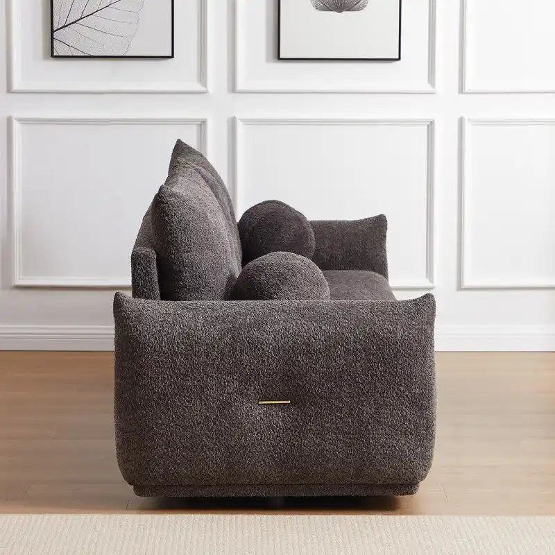 Canapé 90 confortable avec 2 coussins et 2 oreillers boules