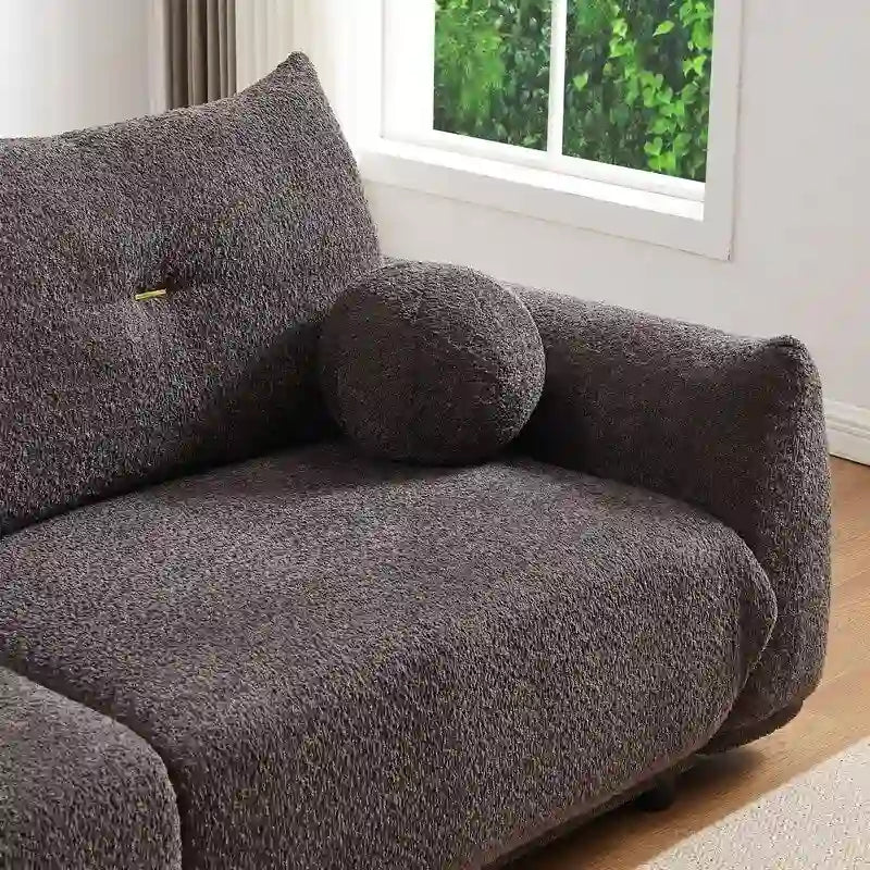 Canapé 90 confortable avec 2 coussins et 2 oreillers boules