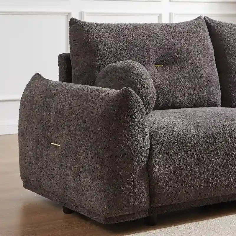 Canapé 90 confortable avec 2 coussins et 2 oreillers boules