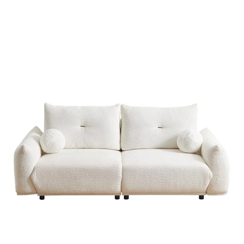 Canapé 90 confortable avec 2 coussins et 2 oreillers boules