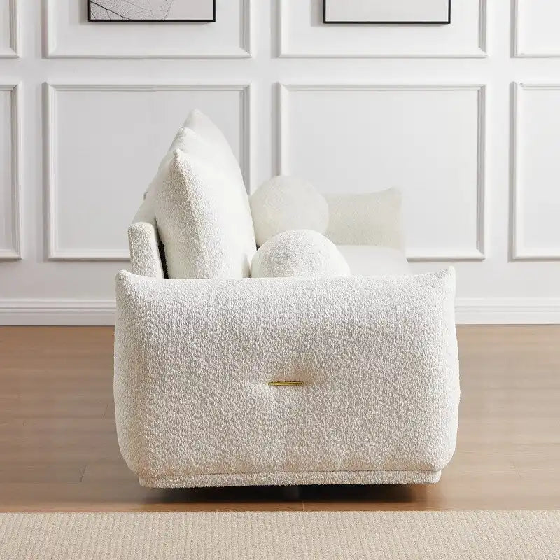 Canapé 90 confortable avec 2 coussins et 2 oreillers boules