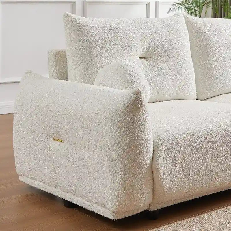 Canapé 90 confortable avec 2 coussins et 2 oreillers boules