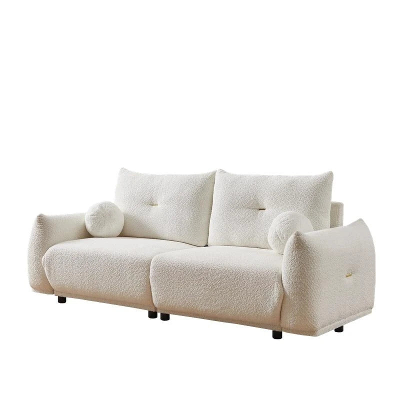 Canapé 90 confortable avec 2 coussins et 2 oreillers boules