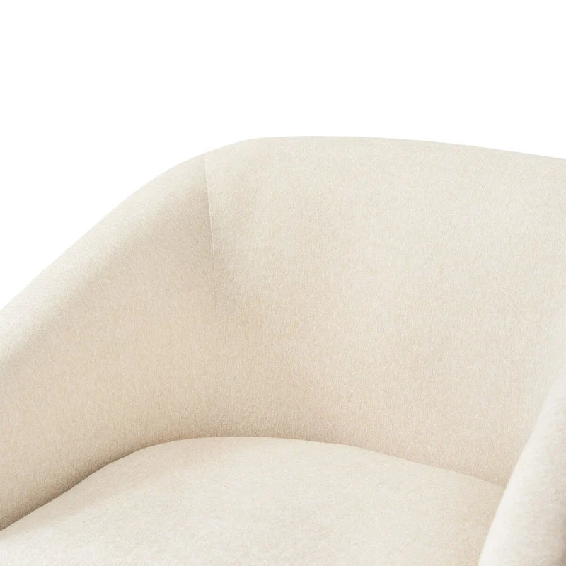 LUE BONA Ensemble de 2 fauteuils pivotants à 360° en bois rembourrés modernes pour salon