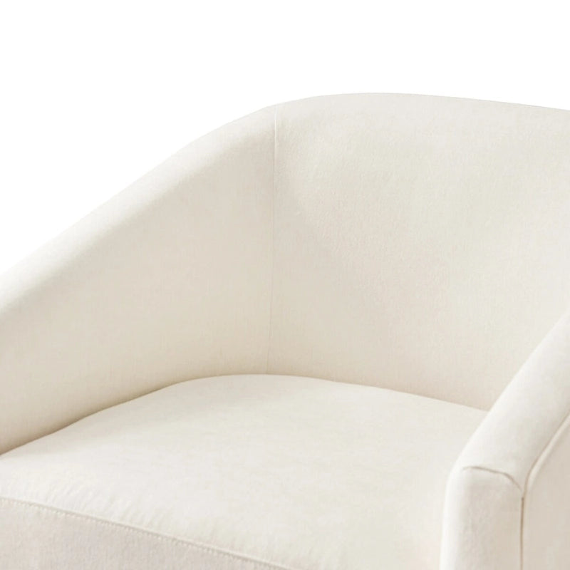 LUE BONA Ensemble de 2 fauteuils pivotants à 360° en bois rembourrés modernes pour salon