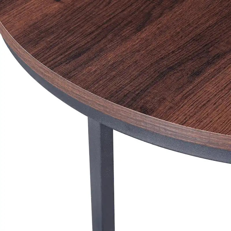 Lot de 2 tables basses gigognes modernes Ledel