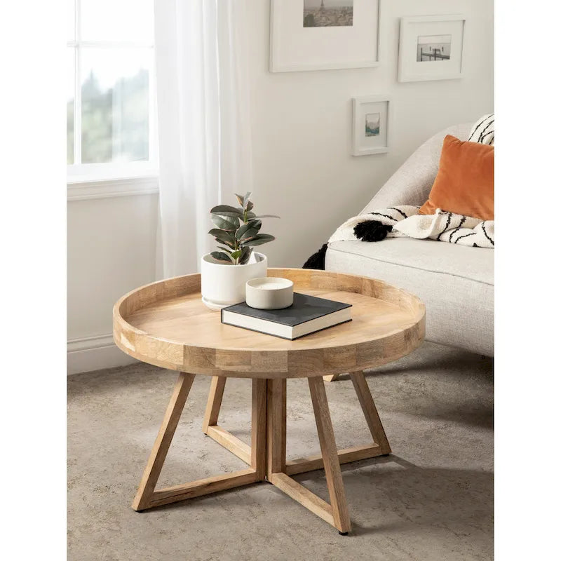 Table basse ronde Kate and Laurel Avery de 30 pouces - 30 po de diamètre