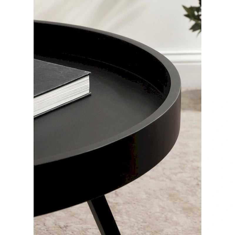 Table basse ronde Kate and Laurel Avery de 30 pouces - 30 po de diamètre