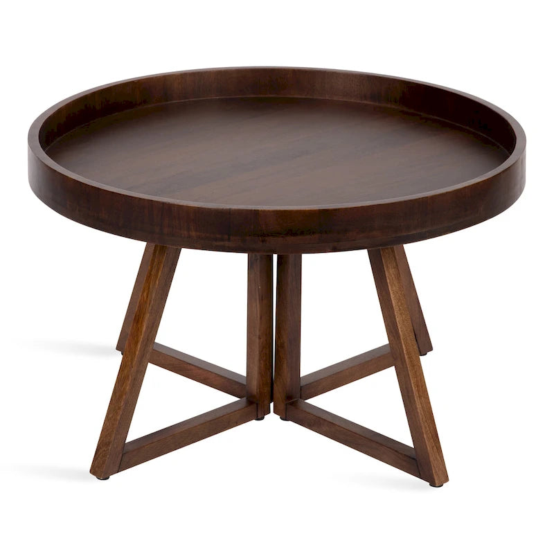 Table basse ronde Kate and Laurel Avery de 30 pouces - 30 po de diamètre