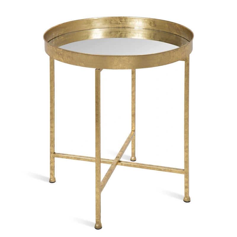 Table d'appoint ronde en métal Kate and Laurel Celia - 46,36x46,36x55,88 cm