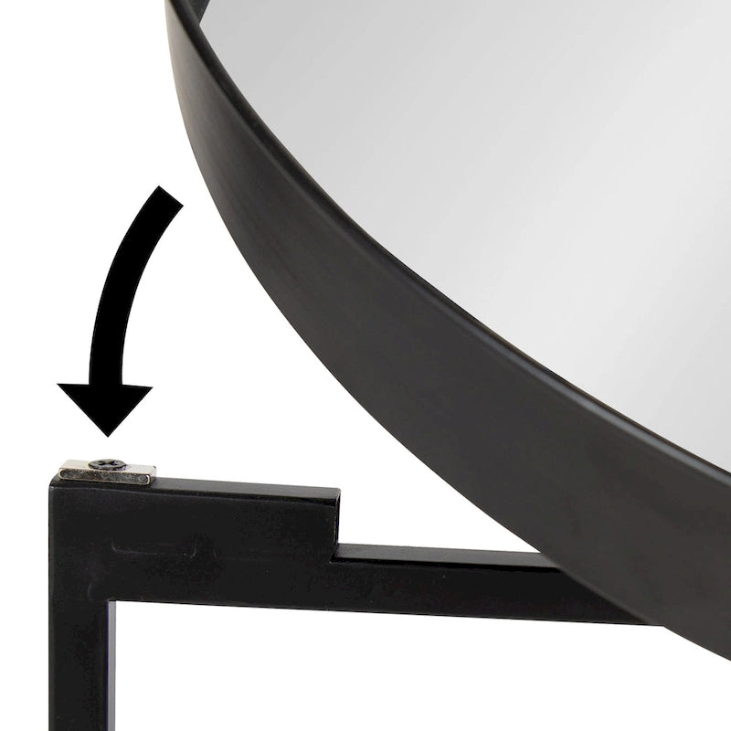 Table d'appoint ronde en métal Kate and Laurel Celia - 46,36x46,36x55,88 cm