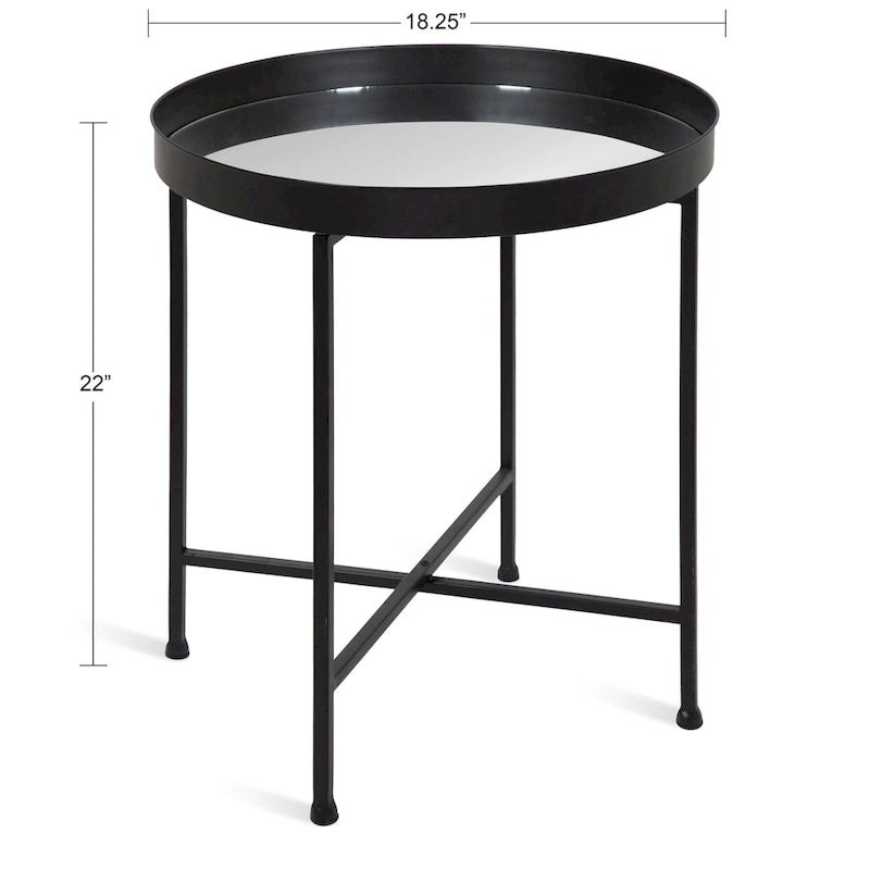 Table d'appoint ronde en métal Kate and Laurel Celia - 46,36x46,36x55,88 cm