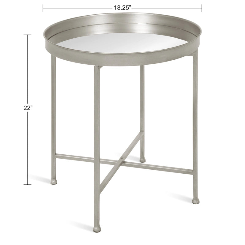 Table d'appoint ronde en métal Kate and Laurel Celia - 46,36x46,36x55,88 cm