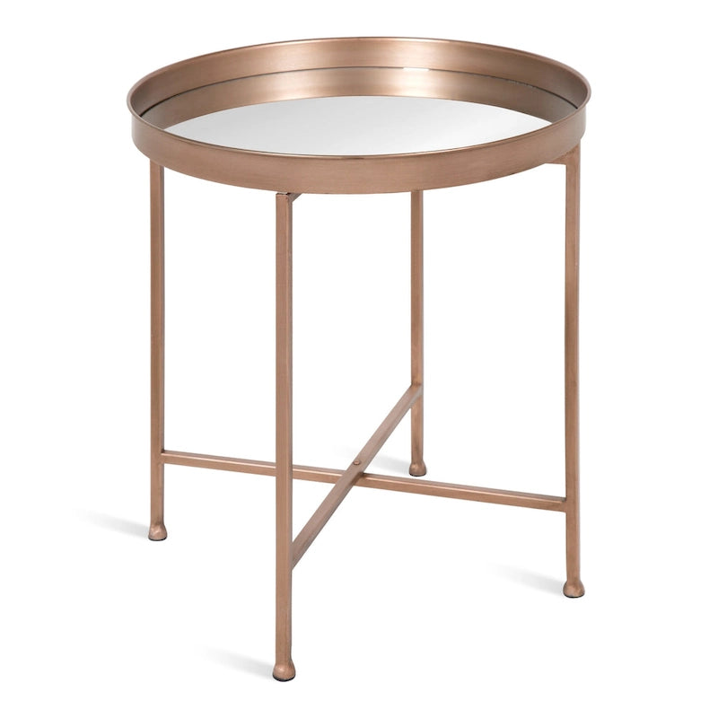 Table d'appoint ronde en métal Kate and Laurel Celia - 46,36x46,36x55,88 cm