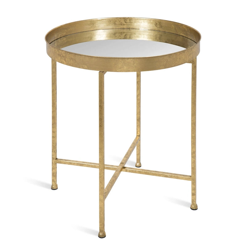 Table d'appoint ronde en métal Kate and Laurel Celia - 46,36x46,36x55,88 cm