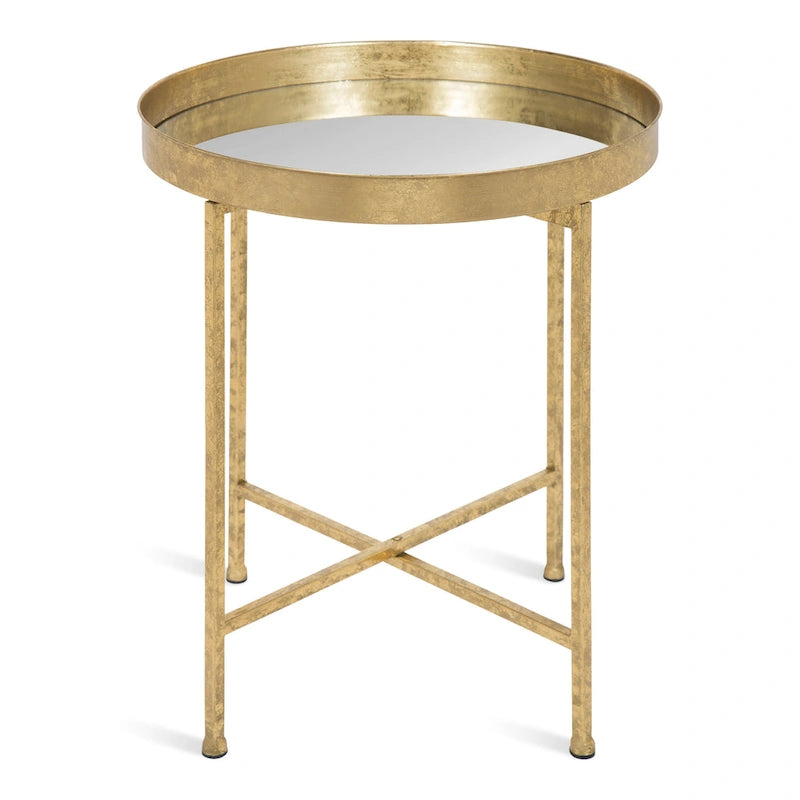 Table d'appoint ronde en métal Kate and Laurel Celia - 46,36x46,36x55,88 cm