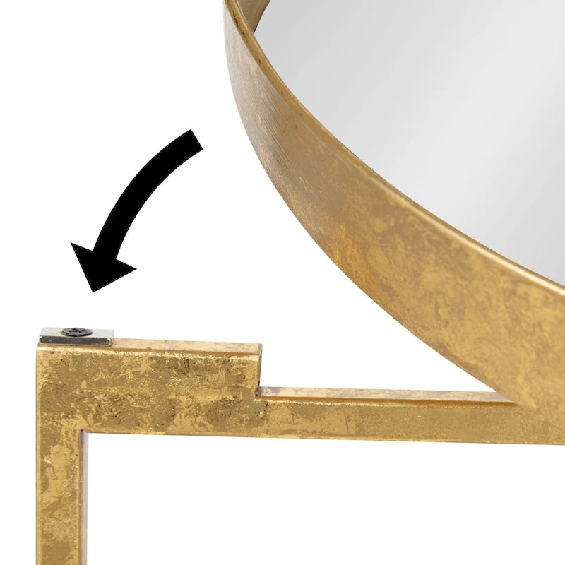 Table d'appoint ronde en métal Kate and Laurel Celia - 46,36x46,36x55,88 cm