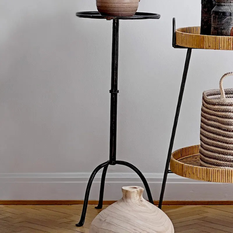 Table d'appoint ronde en métal