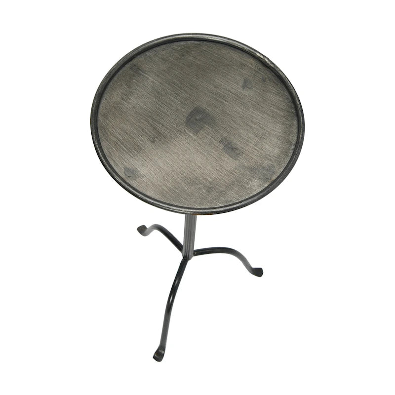 Table d'appoint ronde en métal