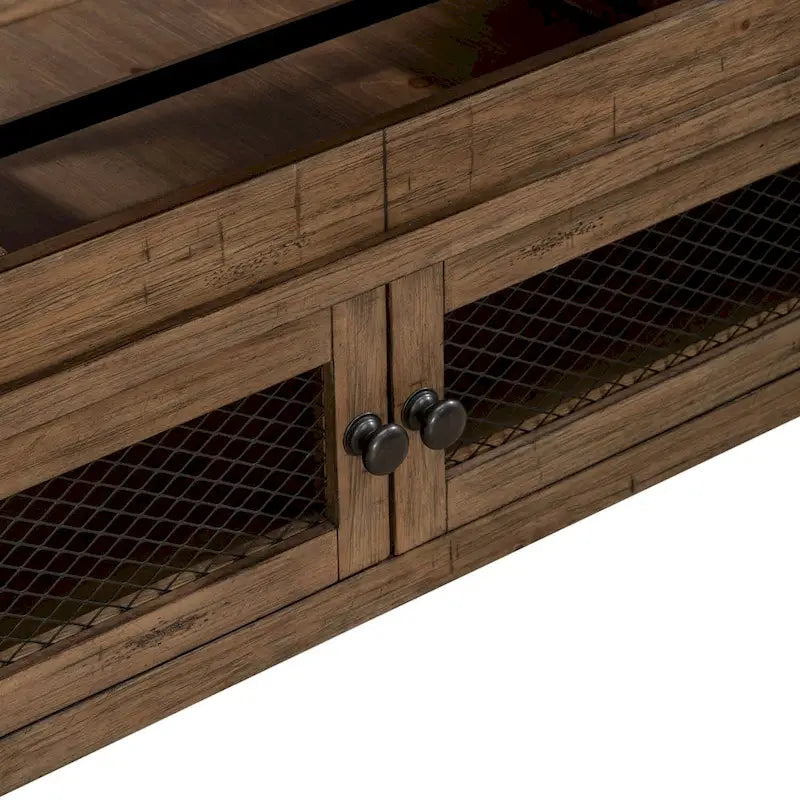 Table basse relevable Pinebrook Ridge, finition Toffee patiné