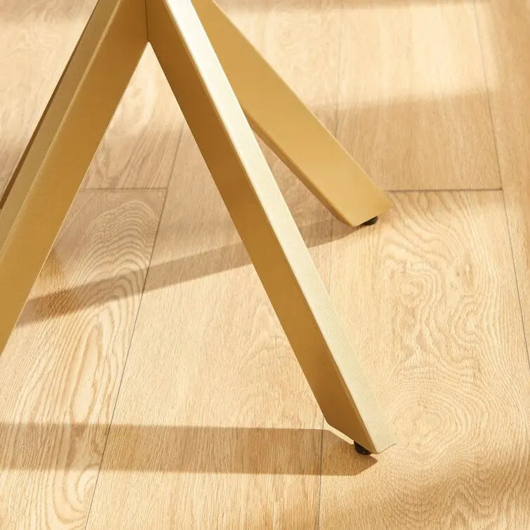 Table d'appoint avec plateau en verre de 19,7
