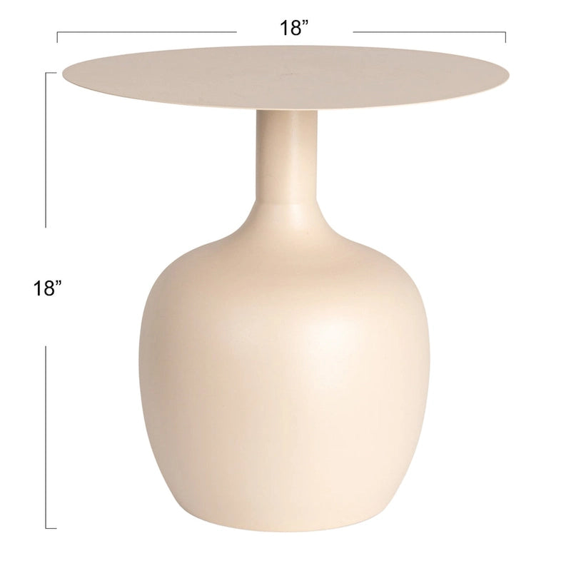Table d'appoint en métal