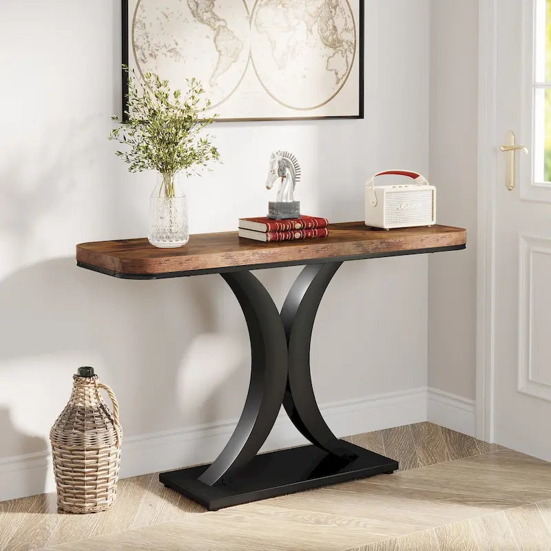 Console industrielle étroite de 101,6 cm de long pour entrée