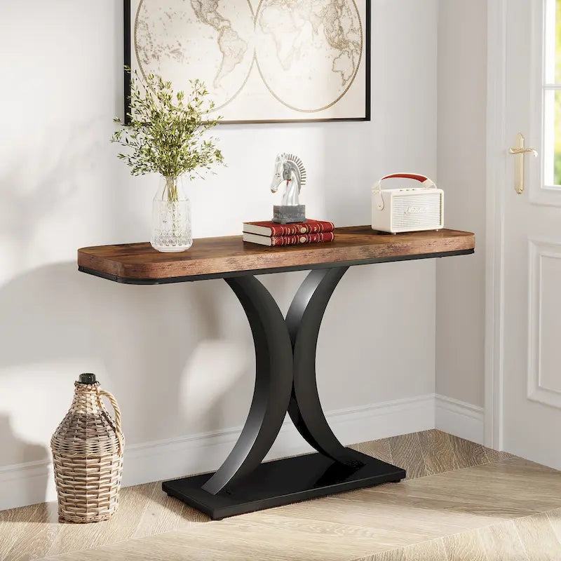 Console industrielle étroite de 101,6 cm de long pour entrée