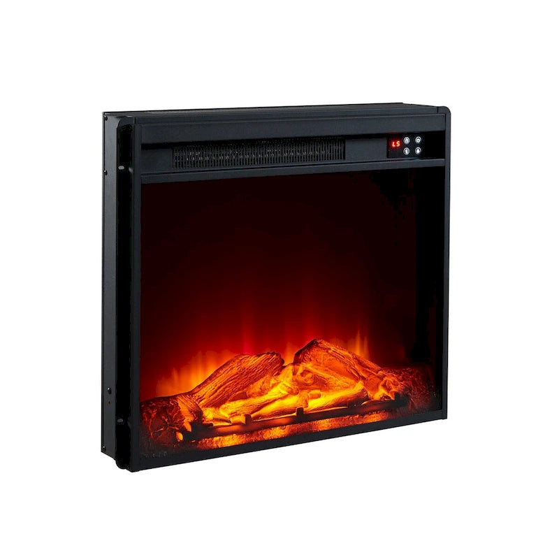 Meuble TV de ferme avec cheminée - 70 pouces de large - Convient aux téléviseurs jusqu'à 70 pouces - 71 L x 30 H x 15,5 P