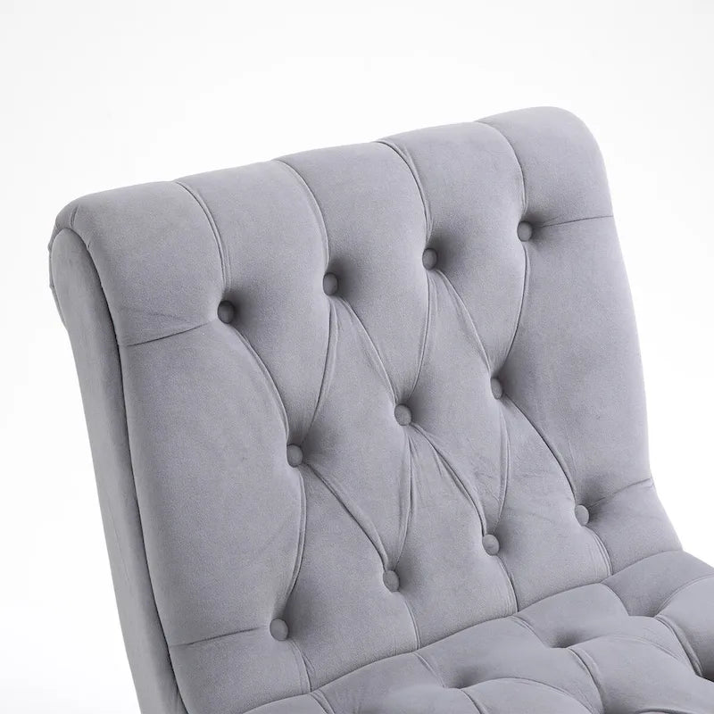 AVAWING Lot de 2 fauteuils de salon sans accoudoirs rembourrés