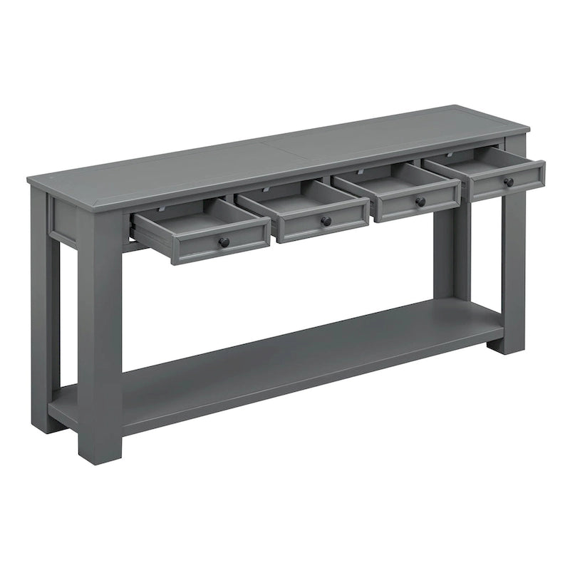 Console / Table d'appoint avec tiroirs de rangement et étagère inférieure pour entrée/couloir