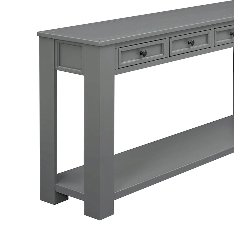 Console / Table d'appoint avec tiroirs de rangement et étagère inférieure pour entrée/couloir