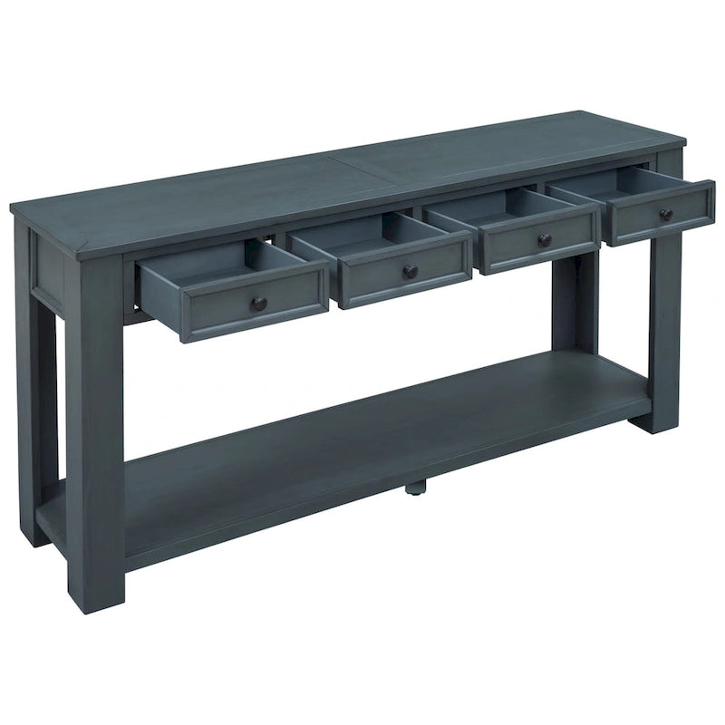 Console / Table d'appoint avec tiroirs de rangement et étagère inférieure pour entrée/couloir
